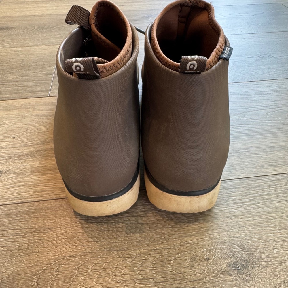 Ccilu Panto Pola Men Waterproof Rain Boots Brown Chukka US 10 Men Outdoor Garden - Picture 4 of 9